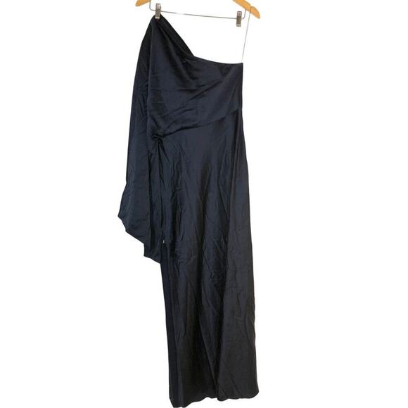 Significant Other Kelsie Gown One Shoulder Blue 10 - Picture 7 of 11